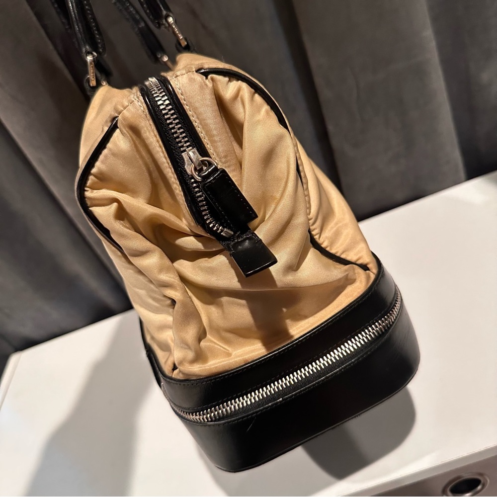 Prada Nylon Leather Satchel Bag - Picture 14 of 16